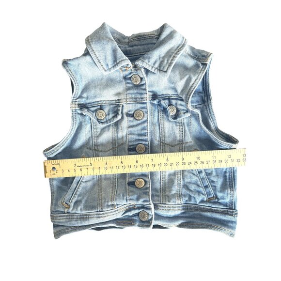 Girls Cat and Jack Demin Vest Size Small - Picture 7 of 8